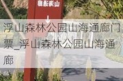 浮山森林公园山海通廊门票_浮山森林公园山海通廊