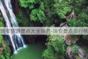 瑞安旅游景点大全排名-瑞安景点排行榜