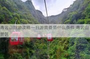 青云山旅游攻略一日游需要带什么条件,青云山景区