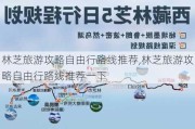 林芝旅游攻略自由行路线推荐,林芝旅游攻略自由行路线推荐一下