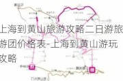 上海到黄山旅游攻略二日游旅游团价格表-上海到黄山游玩攻略