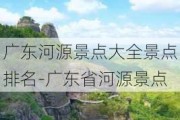 广东河源景点大全景点排名-广东省河源景点