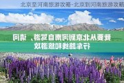 北京至河南旅游攻略-北京到河南旅游攻略