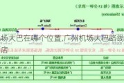 广州机场大巴在哪个位置,广州机场大巴路线停靠点附近酒店