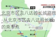 北京市区去八达岭长城路线-从北京市区去八达岭长城的乘车点