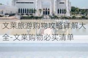 文莱旅游购物攻略详解大全-文莱购物必买清单