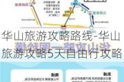 华山旅游攻略路线-华山旅游攻略5天自由行攻略