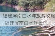 福建屏南白水洋旅游攻略-福建屏南白水洋景区