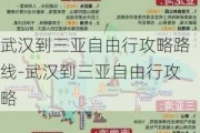 武汉到三亚自由行攻略路线-武汉到三亚自由行攻略