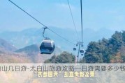 太白山几日游-太白山旅游攻略一日游需要多少钱费用