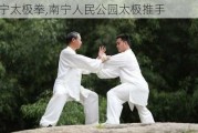 南宁太极拳,南宁人民公园太极推手