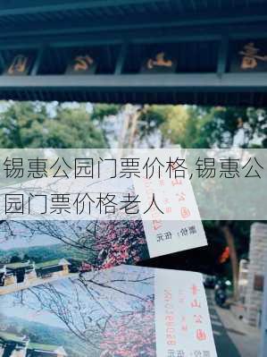 锡惠公园门票价格,锡惠公园门票价格老人