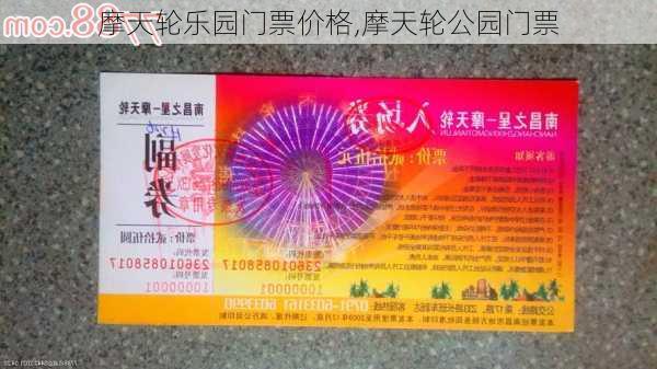 摩天轮乐园门票价格,摩天轮公园门票