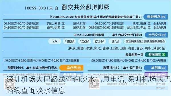 深圳机场大巴路线查询淡水信息电话,深圳机场大巴路线查询淡水信息