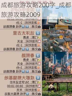 成都旅游攻略200字_成都旅游攻略2009