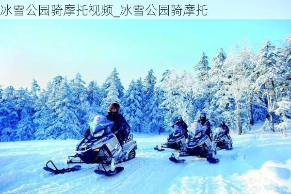 冰雪公园骑摩托视频_冰雪公园骑摩托