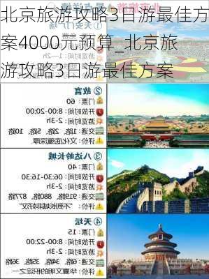 北京旅游攻略3日游最佳方案4000元预算_北京旅游攻略3日游最佳方案