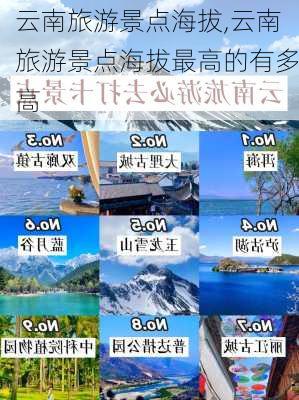 云南旅游景点海拔,云南旅游景点海拔最高的有多高