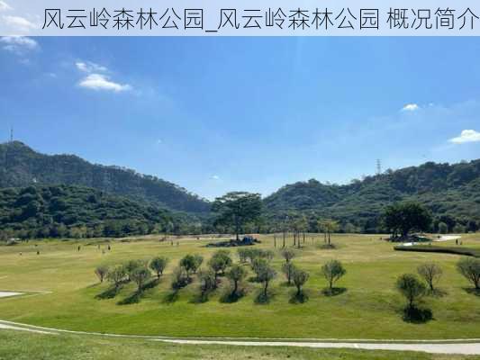 风云岭森林公园_风云岭森林公园 概况简介