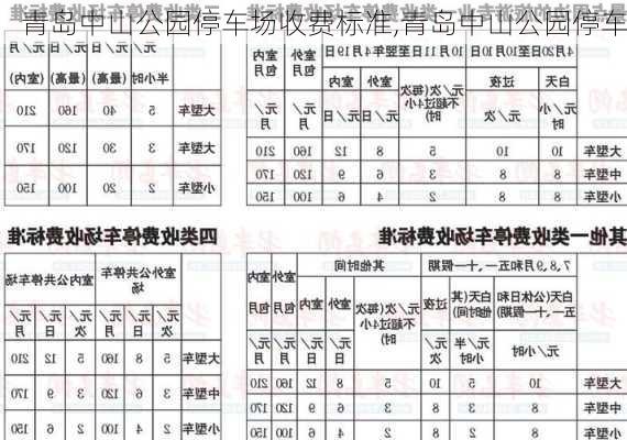 青岛中山公园停车场收费标准,青岛中山公园停车