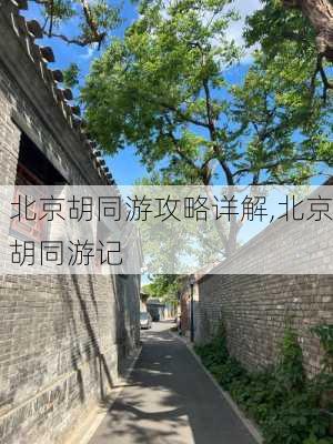 北京胡同游攻略详解,北京胡同游记