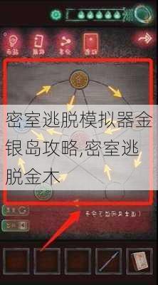 密室逃脱模拟器金银岛攻略,密室逃脱金木