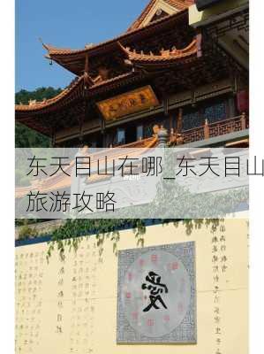 东天目山在哪_东天目山旅游攻略