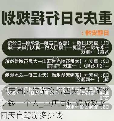 重庆周边旅游攻略四天自驾游多少钱一个人_重庆周边旅游攻略四天自驾游多少钱