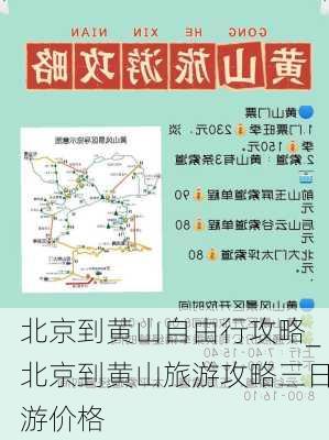 北京到黄山自由行攻略_北京到黄山旅游攻略三日游价格