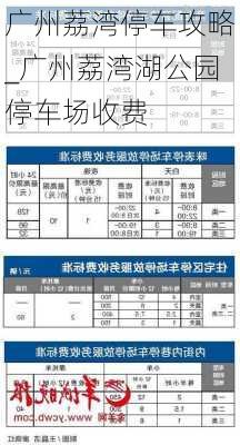 广州荔湾停车攻略_广州荔湾湖公园停车场收费