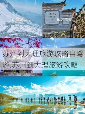 苏州到大理旅游攻略自驾游,苏州到大理旅游攻略