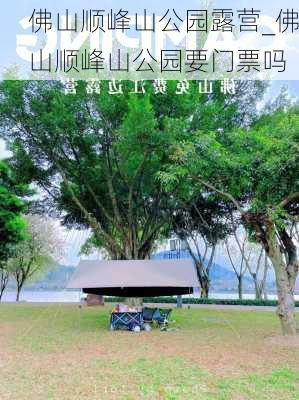 佛山顺峰山公园露营_佛山顺峰山公园要门票吗