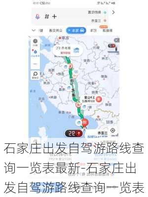 石家庄出发自驾游路线查询一览表最新-石家庄出发自驾游路线查询一览表