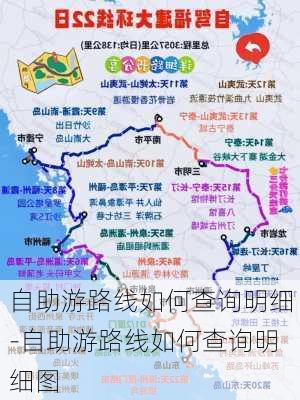 自助游路线如何查询明细-自助游路线如何查询明细图