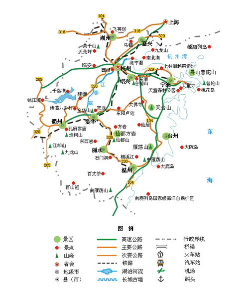 浙江旅游路线自驾游-浙江旅游路线推荐