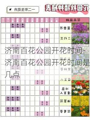 济南百花公园开花时间-济南百花公园开花时间是几点