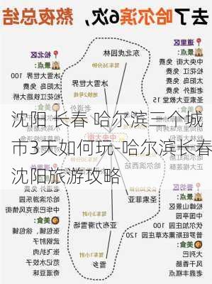 沈阳 长春 哈尔滨三个城市3天如何玩-哈尔滨长春沈阳旅游攻略