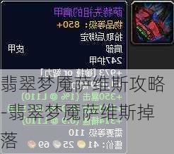 翡翠梦魇萨维斯攻略-翡翠梦魇萨维斯掉落