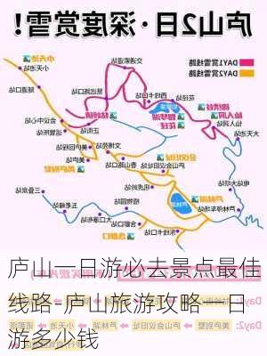 庐山一日游必去景点最佳线路-庐山旅游攻略一日游多少钱